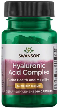 Swanson Hyaloronic acid complex 33mg Комплекс гиалуроновой кислоты 60 капсул 1034673 фото