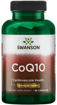 Swanson, CoQ10 200 mg 90 caps (SWA-02035) 608390 фото