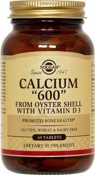 Solgar Calcium 600 from Oyster Shell with Vitamin D3 Солгар Кальций из раковин устриц 60 таблеток 496832 фото