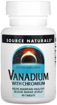 Source Naturals Vanadium with Chromium - 90 Tablets 1452199 фото