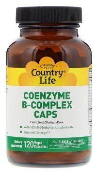 Country Life Coenzyme B-Complex 120 Vegan Caps Коензим B-комплекс 533262 фото