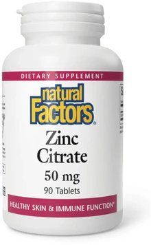 Natural Factors Zinc Citrate 50mg - 90 tabs 1462762 фото