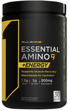 Амінокислота для спорту Rule 1 Essential Amino 9 + Energy 345 g / 30 servings / Peach - mango 1156831 фото