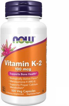 Now Foods Vitamin K-2 100mcg - 100 vcaps 1449660 фото