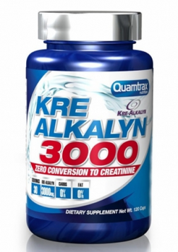 Креатин Quamtrax Kre-Alkalyn 3000 120 caps /30 servings/ Unflavored 721338 фото