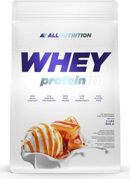 Протеин All Nutrition Whey Protein 908 g /27 servings/ Caramel Ice Cream 582633 фото