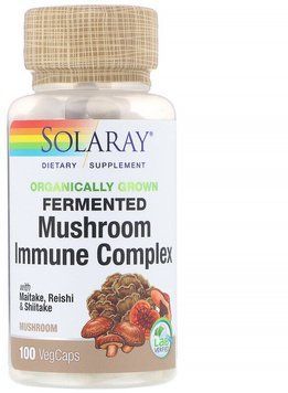 Solaray, Maitake Mushroom, 600 mg, 100 Veggie Caps (SOR-01378) 607549 фото