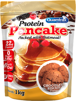 Смесь для приготовления панкейков Quamtrax Protein Pancake 1000 g Choco Biscuit 937608 фото