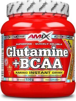 Амінокислота для спорту Amix Nutrition L-Glutamine+ BCAA 530 g /44 servings/Orange Fresh 970220 фото
