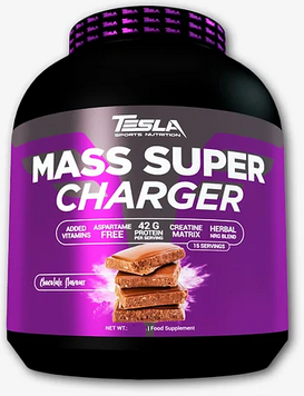 Гейнер Tesla Nutrition Mass Super Charger 4540 g / 30 servings / Chocolate 1117196 фото