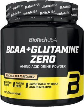 Аминокислота для спорта BioTechUSA BCAA + Glutamine Zero 480 g /40 servings/ Peach Ice Tea 689076 фото