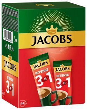 Напиток кофейный растворимый Jacobs Intense 3в1 24х12 г (4820206290519) 1354746 фото