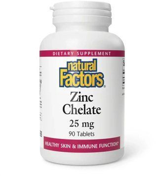 Natural Factors Zinc Chelate 25mg - 90 Tablets 1455980 фото