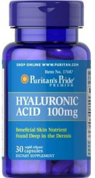 Puritan's Pride Hyaluronic Acid 100 mg 30 caps 442741 фото