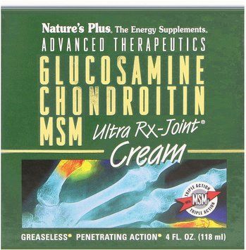 Nature's Plus, Advanced Therapeutics, Glucosamine Chondroitin MSM, Ultra Rx-Joint Cream, 4 fl oz (118 ml) (NAP-04925) 605536 фото