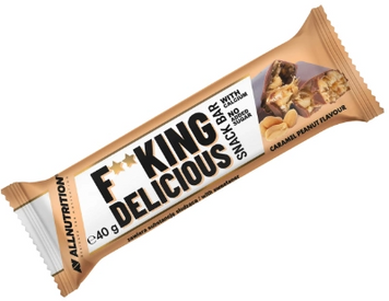 Батончик Allnutrition Fucking Delicious Snack Bar 24x40g / 24 servings / caramel peanut 1089612 фото