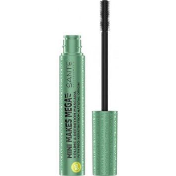 Sante Mini Makes Mega Mascara Volumising Booster БИО-Тушь для ресниц с про-кератином черная 8 ml 1308602 фото