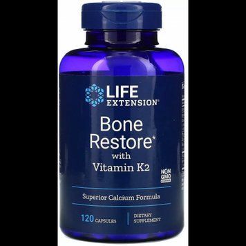 Life Extension Bone Restore With Vitamin K2 120 Caps Восстановление костей+K2 534594 фото