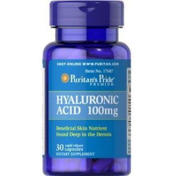 Puritan's Pride Hyaluronic Acid 100 mg 30 caps 442741 фото