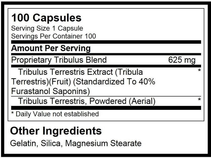 Optimum Nutrition Tribulus 625 100 капсул/50 servings/Unflavored 386062 фото