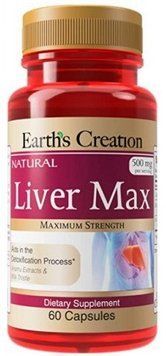 Earth&lsquo;s Creation Liver Max 60 Добавка для улучшения состояния печени 60 капсул 914042 фото