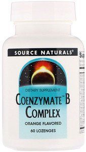Source Naturals Coenzymate B Complex, Orange Flavored, 60 Lozenges 417303 фото