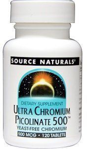 Source Naturals Ultra Chromium Picolinate 500 mcg, 120 Tab 417645 фото