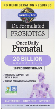 Garden of Life Dr. Formulated Probiotics, Once Daily Prenatal, 30 Vegetarian Capsules (GOL-12003) 681288 фото