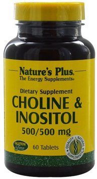 Nature's Plus, Choline & Inositol, 500/500 mg, 60 Tablets (NTP2134) 631578 фото