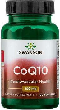 Swanson, CoQ10 100 mg 100 sgels (SWA-02561) 608397 фото