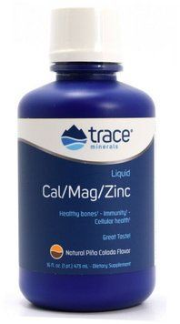 Trace Minerals Research Liquid Cal/Mag/Zinc - 1200mg/600mg/15mg 16 oz. (473 ml) (TMR-00043) 682218 фото