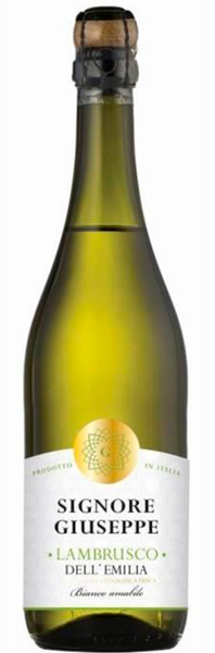 Ігристе вино Signore Giuseppe Lambrusco dell'Emilia Bianco біле 0.75 л (WHS8052783850534) 816182 фото