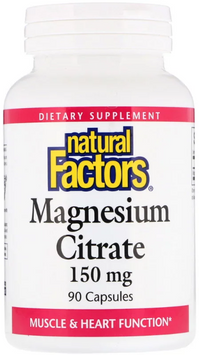 Natural Factors Magnesium Citrate 150 mg 90 Caps (NFS-01652) 590241 фото