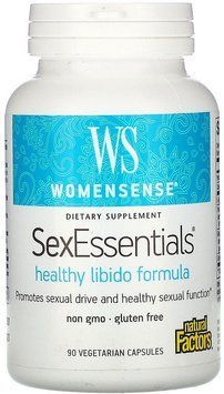 Natural Factors WomenSense, SexEssentials, Healthy Libido Formula, 90 Vegetarian Capsules (NFS-04936) 660855 фото
