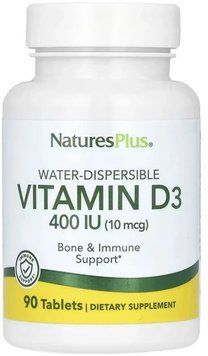 Nature's Plus Vitamin D3 400IU - 90 Tablets 1455577 фото
