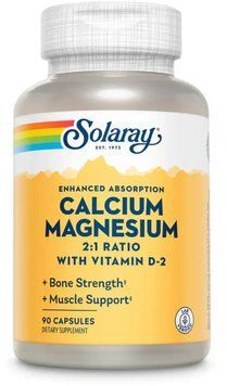 Solaray Calcium & Magnesium Amino Acid - 90 caps 1452868 фото