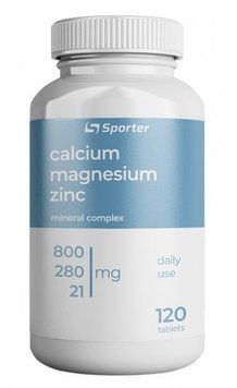 Sporter Calcium Magnesium Zinc 120 Tablets (817072) 769593 фото