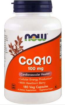 Now Foods CoQ10 100 mg Коензим Q10 180 веганських капсул 827414 фото