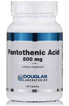 Douglas Laboratories Pantothenic Acid Пантотеновая кислота 500 мг 100 капсул 1156883 фото