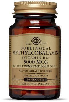 Solgar Methylcobalamin (Vitamin B12) 5000 mcg 30 Nuggets 498694 фото