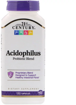 21st Century Acidophilus Probiotic Blend 150 Caps (CEN-22928) 575633 фото