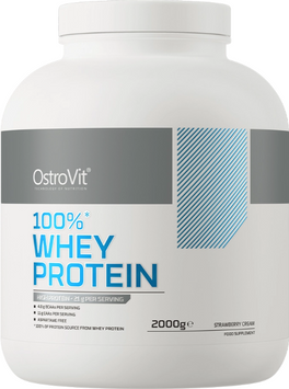 Протеин OstroVit Whey Protein 2000 g strawberry cream 285160 фото