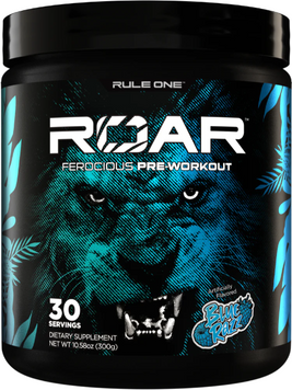 Предтренировочный комплекс Rule1 Roar 300 g / 30 servings / Blue raspberries 1301227 фото