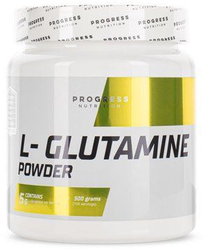 Амінокислота для спорту Progress Nutrition L-Glutamine 500 g /100 servings/ Unflavored 936967 фото