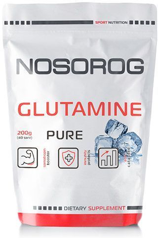 Nosorog Nutrition Glutamine 200 г /40 servings/ Pure 786659 фото