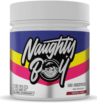 Передтренувальний комплекс Naughty Boy Pump 400 g / 25 servings / Tropical Punch 1182977 фото