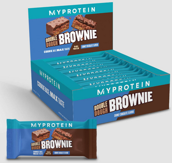Протеиновое печенье Myprotein Double Dough Brownie 12x60g / 12 servings / Chocolate Chip 1032657 фото