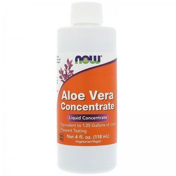 NOW Foods Aloe Vera Concentrate Рідкий концентрат Алое Віра 118 мл 775422 фото