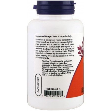 Now Foods Propolis 1500 mg 100 veg caps 417996 фото