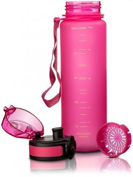 Пляшка для води UZspace 3026 500 ml Pink 873028 фото
